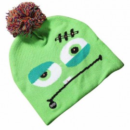 OEM Embroidered Pom Pom Acrylic Cuff Jacquard Knitted Winter Hat Beanie