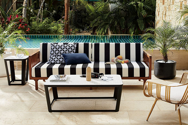 wooden paito long chairs