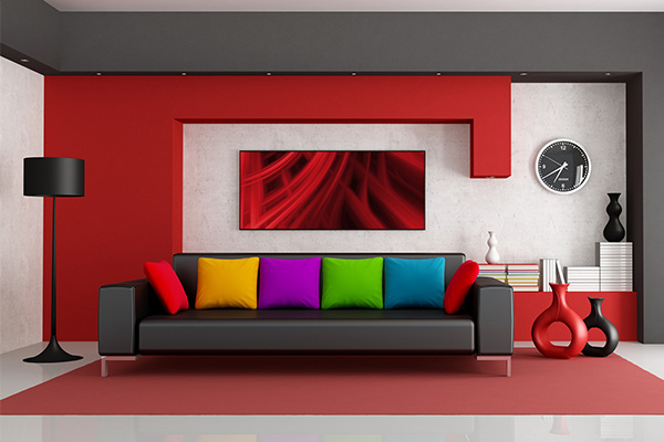 Red Glasses round bar Table 