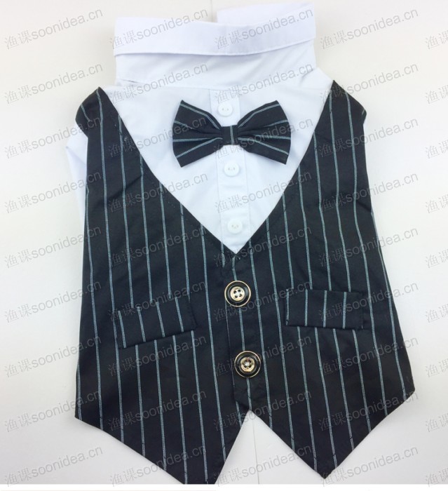 Handsome Layered-look dog suit wholesale